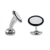 deakin and francis black and white enamel cufflinks l0765s2216