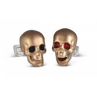 Deakin and Francis Rose Gold Plated Led Skull Cufflinks BMC0013C0002