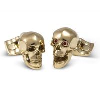 deakin and francis gold plated skull cufflinks bmc0106c0022