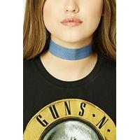 denim choker