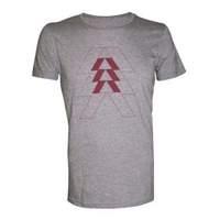 Destiny Red Hunter Logo Extra Large T-shirt Melange Silver (ts2brfdes-xl)