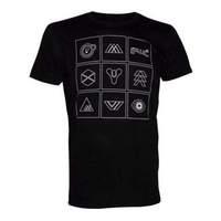 destiny white symbols box grid small t shirt black ts2bqtdes s