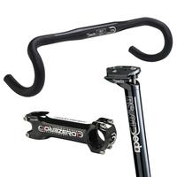 Deda Cockpit Set - Handlebars, Stem & Seatpost - Black / 42cm Handle Bars - 80mm Stem - 31.6mm Seatpost