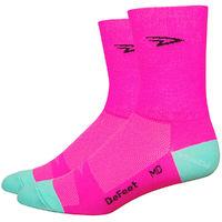 defeet aireator hi vis d logo socks cycling socks