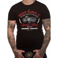 Deep Purple Speed King Men\'s Large T-Shirt (Black)