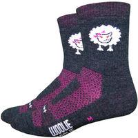 defeet womens baaad sheep socks cycling socks