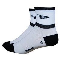 defeet aireator d team cycling socks white black small