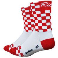 DeFeet Aireator Red Checkmate Socks Cycling Socks