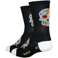 defeet aireator tall sugarskull socks cycling socks