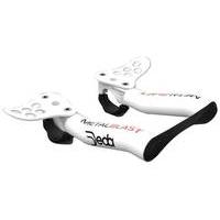 Deda Metal Blast Aerobar | White - Aluminium - 31.7mm