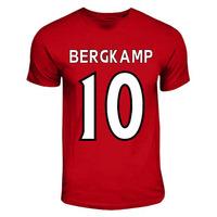 dennis bergkamp arsenal hero t shirt red