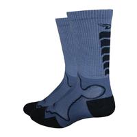 Defeet Levitator Trail Socks - Graphite / Black / Small