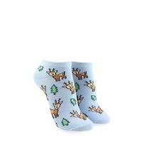 Deer Print Ankle Socks