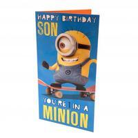 Despicable Me Minion Birthday Card Son
