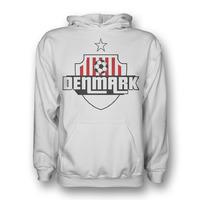 denmark country logo hoody white kids