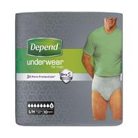 depend pants male small medium 10s