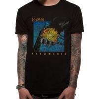 Def Leppard Pyromania Men\'s Small T-Shirt - Black