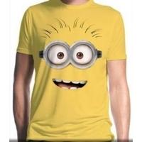 despicable me dave t shirt large yellow
