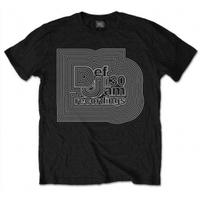 Def Jam Recordings Logo Mens Black T Shirt: XX-Large