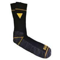 DeWalt 2 Pairs Of Black Work Socks Size 6-12