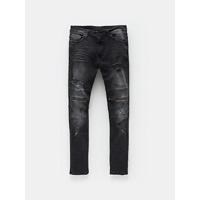 Destroy biker jeans