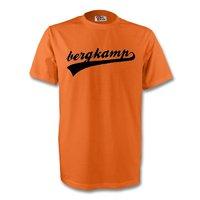 dennis bergkamp holland signature tee orange