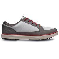 Del Mar Sport Shoes - White/Grey/Crimson