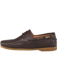 Deakins Mens Boat Shoes Brown