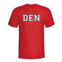 denmark country iso t shirt red kids