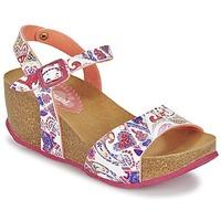 desigual bio 7 hearts womens sandals in pink