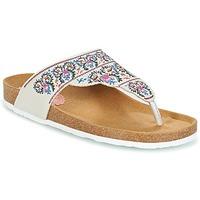 Desigual TAJMAHAL FLOWERS women\'s Flip flops / Sandals (Shoes) in white