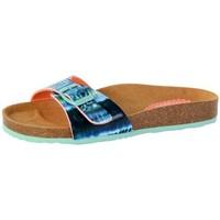 desigual sandale 74hsea3 bio1 blue aquarella womens mules casual shoes ...