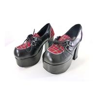Demonia Size 7 Red and Black Platform Shoes