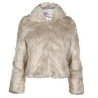 DESIGNER DUCHESS Dallas Faux Fur Bomber Jacket