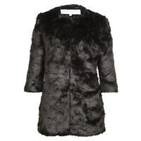 designer duchess indiana faux fur long jacket