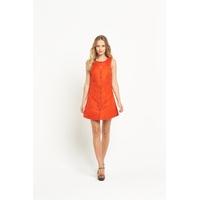 definitions suede button up dress