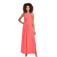 Definitions Embellished Neckline Maxi Dress