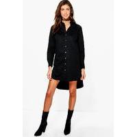 Denim Utility Dress - black