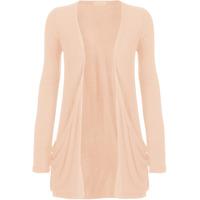 Destiny Long Sleeve Open Swing Cardigan - Peach