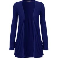 destiny long sleeve open swing cardigan electric blue