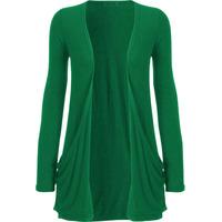 Delora Basic Long Sleeve Pocket Cardigan - Jade