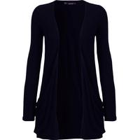 destiny long sleeve open swing cardigan navy blue