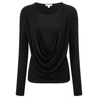 Deep Cowl Jersey Top (Black / 08)