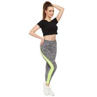 deann neon panel workout leggings green