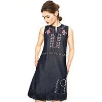 desigual gaudi jeans 73bd64202 canotta women womens dress in blue