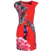 desigual lioruse womens dress in red