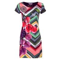 desigual liarase womens dress in multicolour