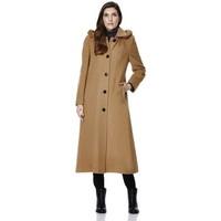 De La Creme Anastasia-Womens Winter Cashmere Hooded Coat women\'s Jacket in grey