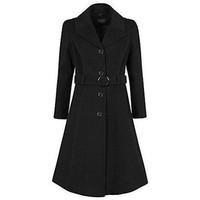 De La Creme Anastasia-Green Womens Winter Cashmere Belted Coat women\'s Jacket in BEIGE