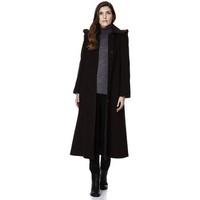 De La Creme Anastasia-Green Womens Winter Cashmere Belted Coat women\'s Jacket in black